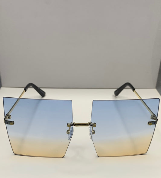 Oversized Rimless Shades